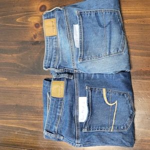 TWO PAIR of American Eagle jeans